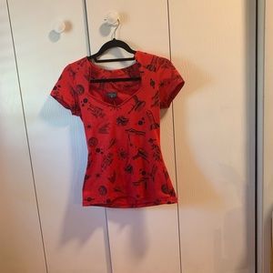 Rock Steady Space/Robot blouse